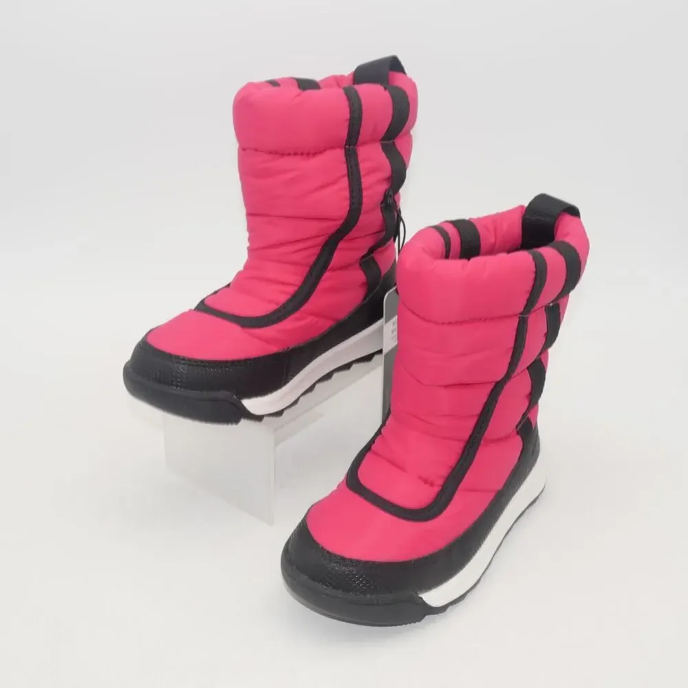 NEW Sorel Whitney II Puffy Waterproof Boots Youth Kids Size 7 Pink Black